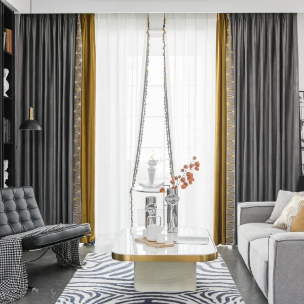 Seturi de draperii, Athena Velvet Room Darkening Pair, Lux Draperii Design